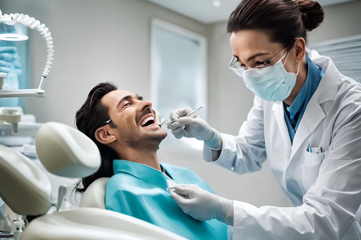Beautiful smile transformation with dental veneers